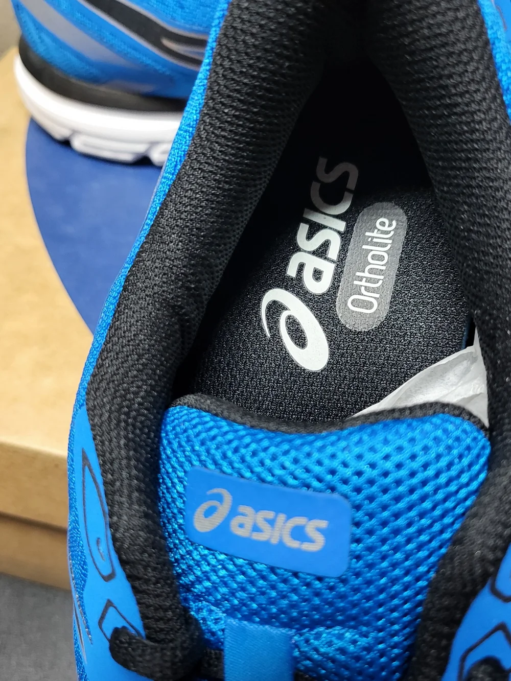 *NEW* ASICS Gel-Zaraca 5 B Running Shoes Directoire Blue/Black Size Men’s 10